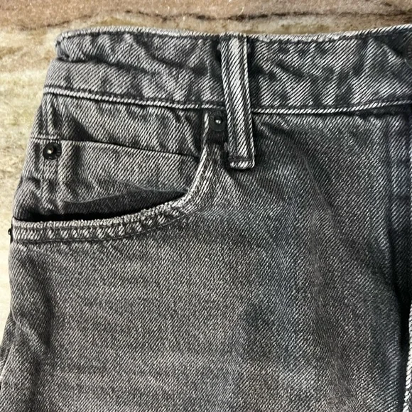 ALEXANDER WANG BITE SHORT “Grey Aged”Super Frayed Raw Hem, Made in the USA
